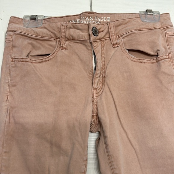 American Eagle Outfitters Light Pink Super Stretch Jeggings 6 - Picture 2 of 6
